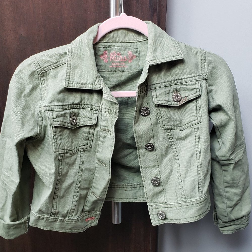 Denim Jacket by Mudd size XS\S Light Green